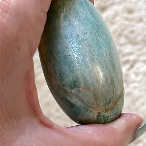 LARGE Amazonite Palm Stone - Picture 5 of 11